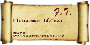 Fleischman Tímea névjegykártya